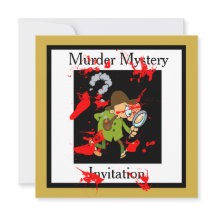 EINLADUNG ZU EINER KRIMI-WOCHENENDEN-KARTE