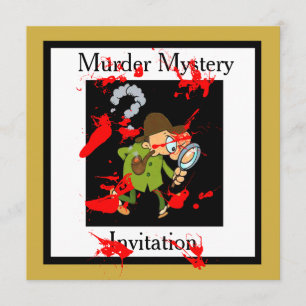 EINLADUNG ZU EINER KRIMI-WOCHENENDEN-KARTE