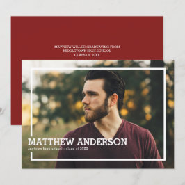 Einladung zu einer kühlen Foto-Graduierungspartei