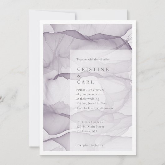 Einladung zu einer leichten Hochzeit (Vorderseite)