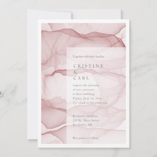 Einladung zu einer leichten Hochzeit (Vorderseite)