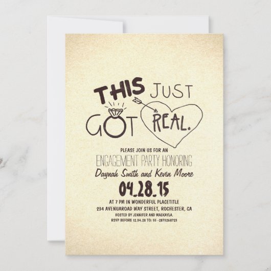 Einladung zu einer lustigen Begegnungsfeier Dies G (Vorderseite)