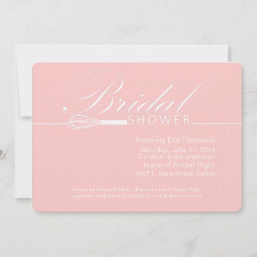 Einladung zu einer modernen Brautdusche (Vorderseite)