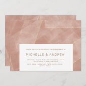 Einladung zu einer modernen Goldlobby (Vorne/Hinten)