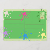 Einladung zu einer Monster-Bash-Feier (Rückseite)