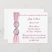 Einladung zu einer Pink-Unendlichkeitspartei (Vorne/Hinten)