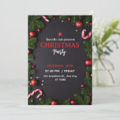 Einladung zu einer rustikalen Weihnachtsfeier mit (Stehend Vorderseite)