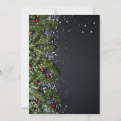 Einladung zu einer rustikalen Weihnachtsfeier mit (Rückseite)