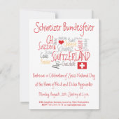 Einladung zu einer Schweizer Themenveranstaltung (Rückseite)