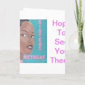 Einladung zu einer Sisters Retreat (Rückseite)