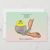 Einladung zu einer sonnigen Ball- und Kettendusche (Rückseite)