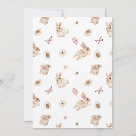 Einladung zu einer sonnigen Sweet Baby Dusche (Rückseite)