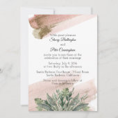 Einladung zu einer tropischen Blütenhochzeit (Vorderseite)