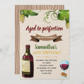 Einladung zu einer Weinveranstaltung (Vorne/Hinten)