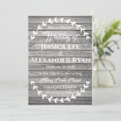 Einladung zu einfachem Holz (Stehend Vorderseite)