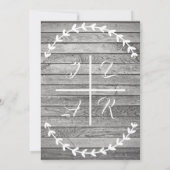 Einladung zu einfachem Holz (Rückseite)