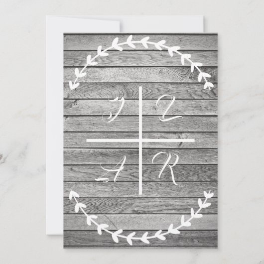 Einladung zu einfachem Holz (Rückseite)