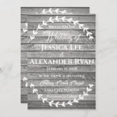 Einladung zu einfachem Holz (Vorne/Hinten)