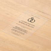 Einladung zu einfachen Rings Hochzeiten (Ablage )