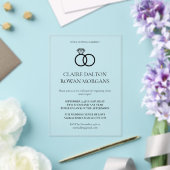 Einladung zu einfachen Rings Hochzeiten (In Situ (Hochzeit))