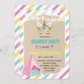 Einladung zu Einhornteepee (Vorne/Hinten)