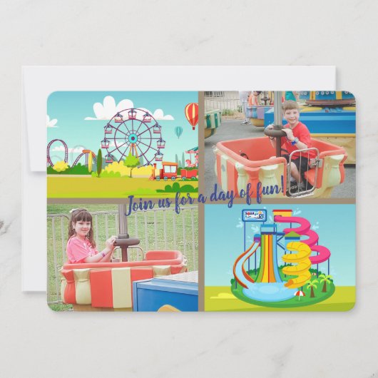 Einladung zu Fahrten und Soaker-Foto (Vorderseite)