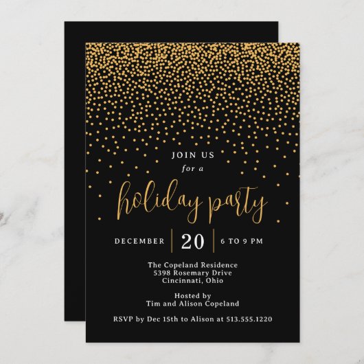 Einladung zu farbenfrohen Feiertagen (Vorne/Hinten)