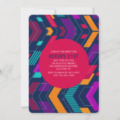 Einladung zu farbenfrohen Geometrien (Vorderseite)