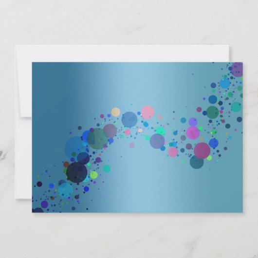 Einladung zu farbenfrohen Spots (Vorderseite)