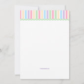 Einladung zu farbigen Osterbrunnen (Rückseite)