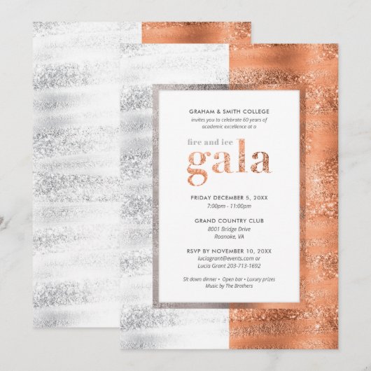 Einladung zu Feuer und Eisgala (Vorne/Hinten)