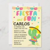 Einladung zu Fiesta und Fun Birthday Party (Vorderseite)