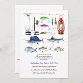 Einladung zu Fischereielementen (Vorne/Hinten)