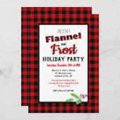 Einladung zu Flanell- und Frostferien (Vorne/Hinten)