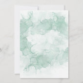 Einladung zu frischen, sauberen, weißen und grünen (Rückseite)