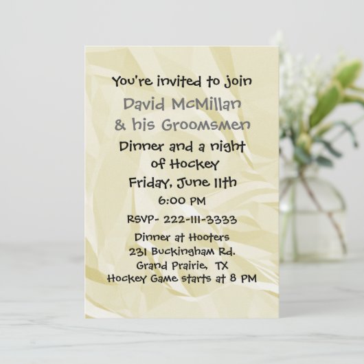 Einladung zu Fun Bachelor Party (Stehend Vorderseite)