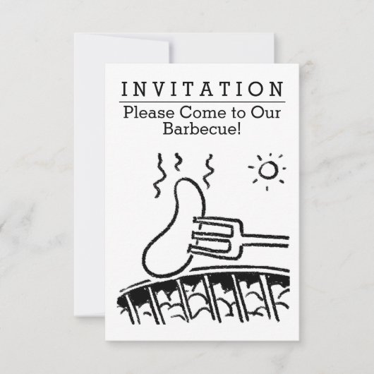 Einladung zu Fun Barbecue (Vorderseite)