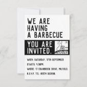 Einladung zu Fun Barbecue (Rückseite)