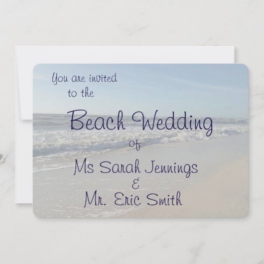 Einladung zu Fun Beach Hochzeiten (Vorderseite)