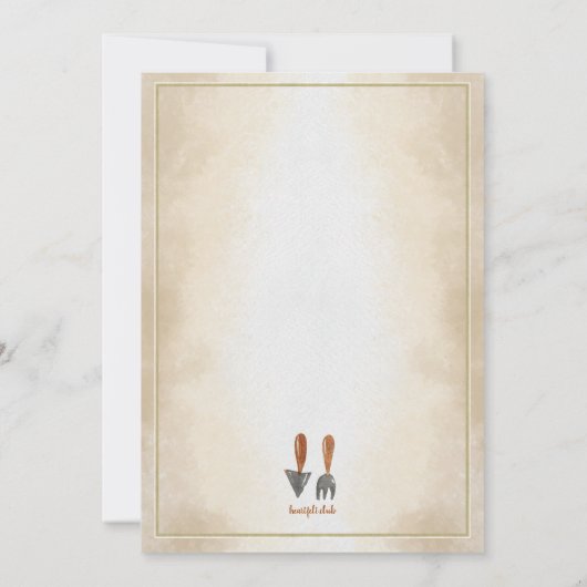 Einladung zu Gartenbauelementen (Rückseite)