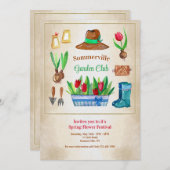 Einladung zu Gartenbauelementen (Vorne/Hinten)