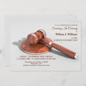 Einladung zu Gavel und Sound Block (Vorne/Hinten)