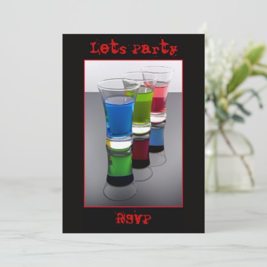 Einladung zu gemischten Shots (Stehend Vorderseite)