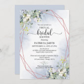 Einladung zu geometrischen virtuellen Brautpartys  (Vorne/Hinten)