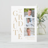 Einladung zu gestapelten Charm-bearbeitbaren Absch (Stehend Vorderseite)