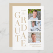 Einladung zu gestapelten Charm-bearbeitbaren Absch (Vorne/Hinten)