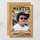 Einladung zu gewollt Foto (Vorne/Hinten)