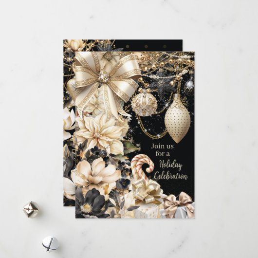 Einladung zu Glaminour Holiday Party (Vorderseite/Rückseite Beispiel)