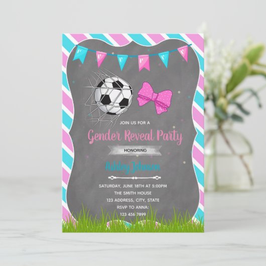 Einladung zu Goals oder Bows (Stehend Vorderseite)