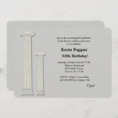 Einladung zu griechischen Kolumnen (Vorne/Hinten)